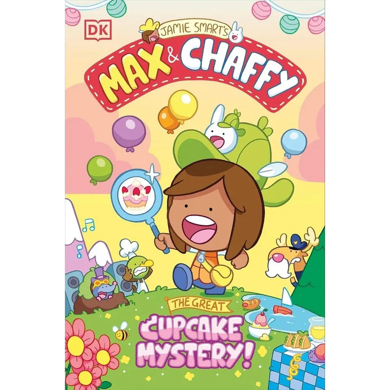 Max and Chaffy Series 5 Books Collection Set By Jamie Smart (Welcome to Animal Island, The Great Cupcake Mystery, Search for the Ice Chaffy, Hunt for the Pirate's Gold, What a Delicious Discovery!) - The Book Bundle