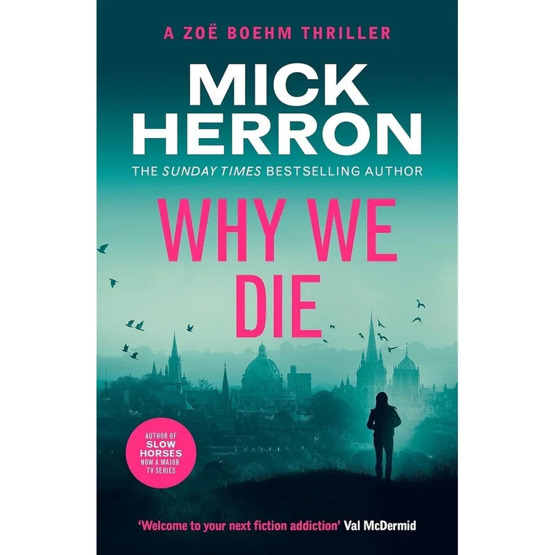Mick Herron Zoe Boehm thrillers collection set with four Baskerville Ltd. books, including Down Cemetery Road and Smoke and Whispers.