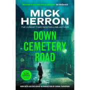 Mick Herron Zoe Boehm thrillers book collection set including Down Cemetery Road, The Last Voice You Hear, Why We Die, and Smoke and Whispers.