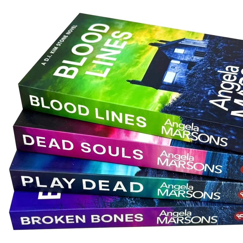 Detective Kim Stone Crime Thriller Series Collection 4 Books Set by Angela Marsons (Books 4-7) (Play Dead, Blood Lines, Dead Souls, Broken Bones) - The Book Bundle