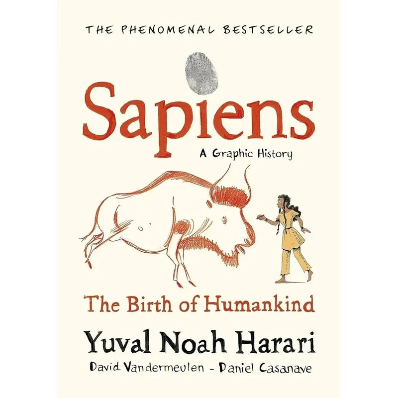 Three-book collection of Sapiens graphic history by Yuval Noah Harari and David Vandermeulen, published by Vintage Publishing Ltd.