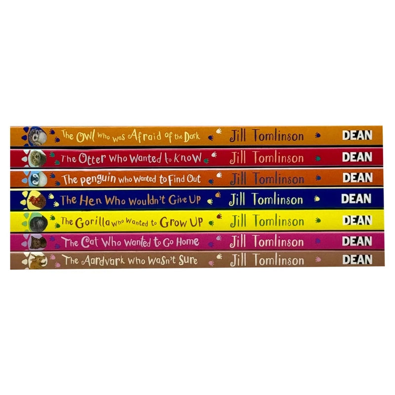 Jill Tomlinson's Favourite Animal Tales series set with seven Egmont books, including The Aardvark Who Wasn't Sure and The Gorilla Who Wanted to Grow.