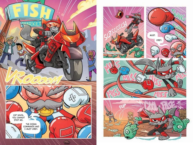 Cat Ninja Box Set 6 Books Collection Set for Kids Graphic Novels - Fiction - Paperback