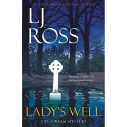Five paperback mystery books from the DCI Ryan Mysteries collection by Lj Ross, featuring dark skies publishing branding.