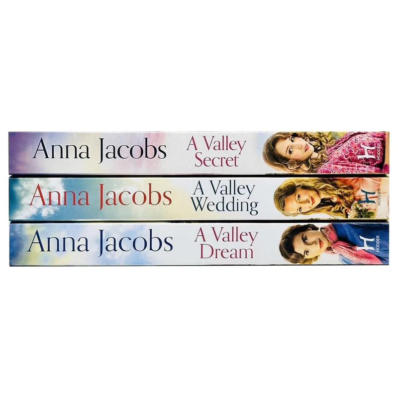 Backshaw Moss Series Collection of 3 Hodder Paperbacks by Anna Jacobs, featuring colorful book covers and classic novel designs.
