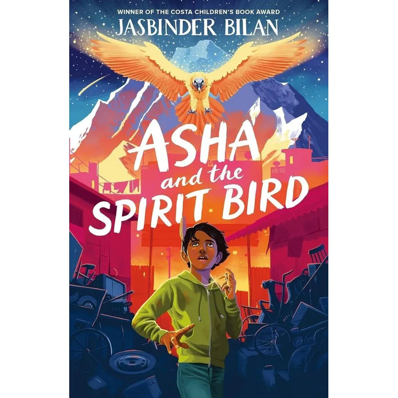 Jasbinder Bilan collection of four books including Tamarind, Aarti, Asha, and Nush, displayed with colorful book covers.