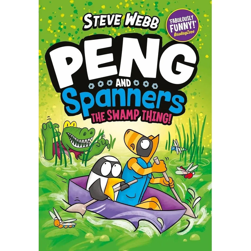 Peng and Spanners Series 3 book collection set by Steve Webb, fiction paperback with colorful cover art, published by Faber and Faber.