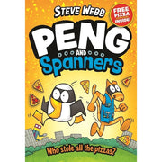 Peng and Spanners Series 3 books collection by Steve Webb, paperback fiction set with colorful covers, published by Faber and Faber.