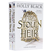 Holly Black's Stolen Heir Duology box set featuring fantasy novels from the Elfhame series, displayed in a sleek, modern packaging.