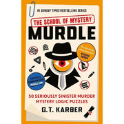 Set of five Murdle Puzzle Series books by G. T. Karber, fiction paperback collection, featuring colorful cover art from Souvenir Press ltd.