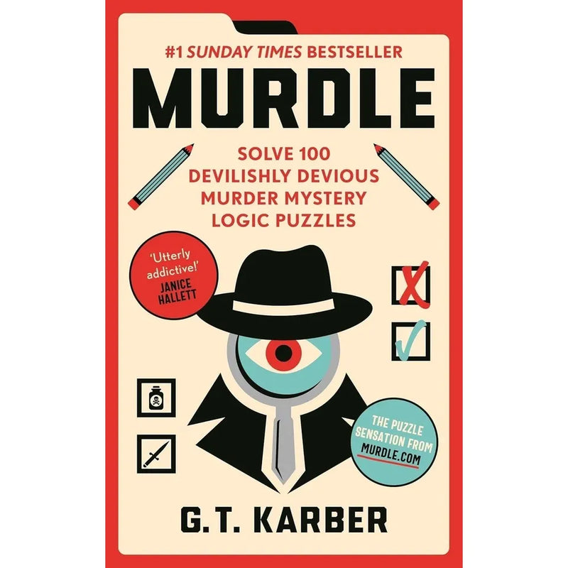 Set of five G. T. Karber Murdle Puzzle Series books in paperback, featuring collectible fiction from Souvenir Press Ltd.