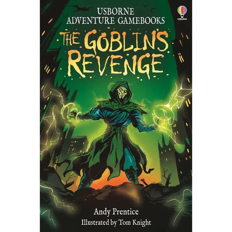 Set of six Adventure Gamebooks series in paperback by Usborne Publishing, featuring colorful covers and engaging fantasy illustrations.
