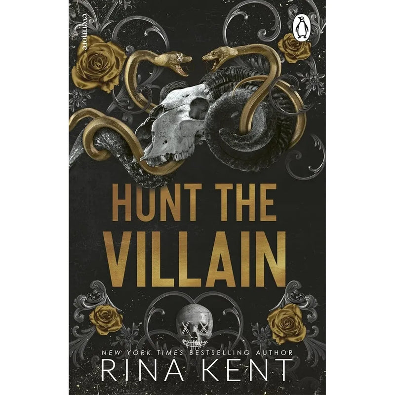 Evermore Ltd edition of The Villains Series 2 books collection by Rina Kent, featuring Kiss the Villain and Hunt the Villain.