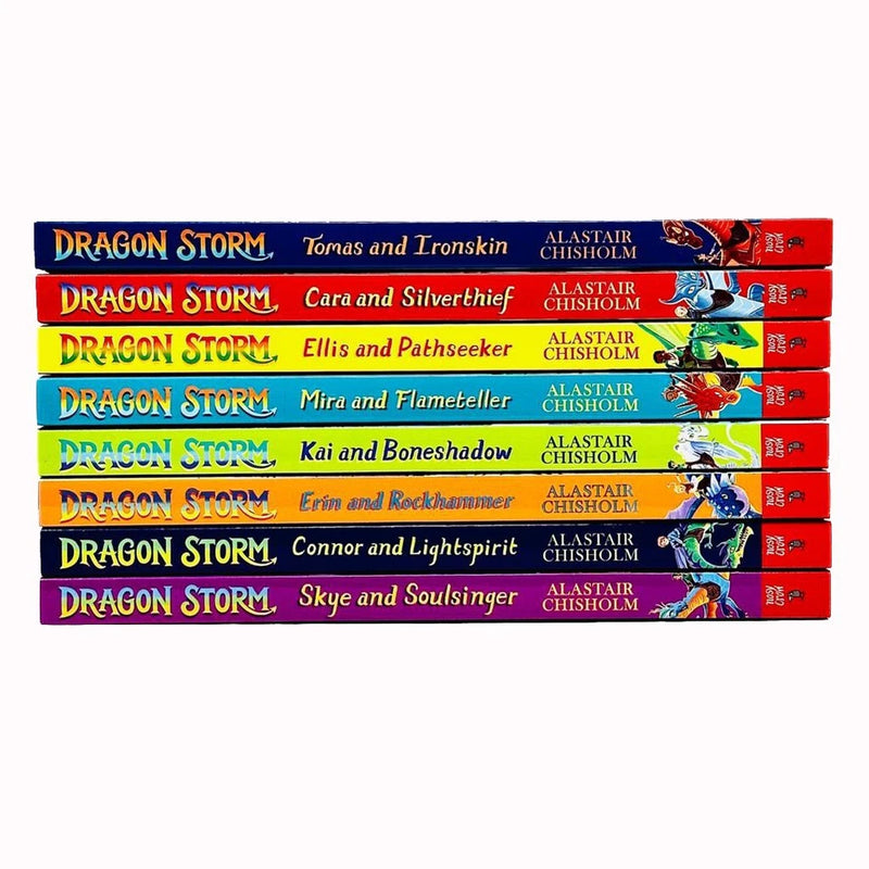 Dragon Storm Series Collection 8 Books Set By Alastair Chisholm (Tomás and Ironskin, Cara and Silverthief)
