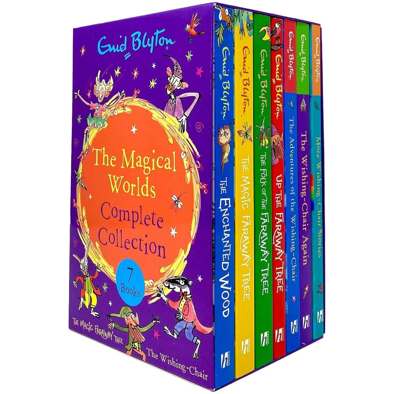 Enid Blyton THe Magical Worlds Complete Collection 7 Books Box Set (Magic Faraway Tree, Enchanted Wood)