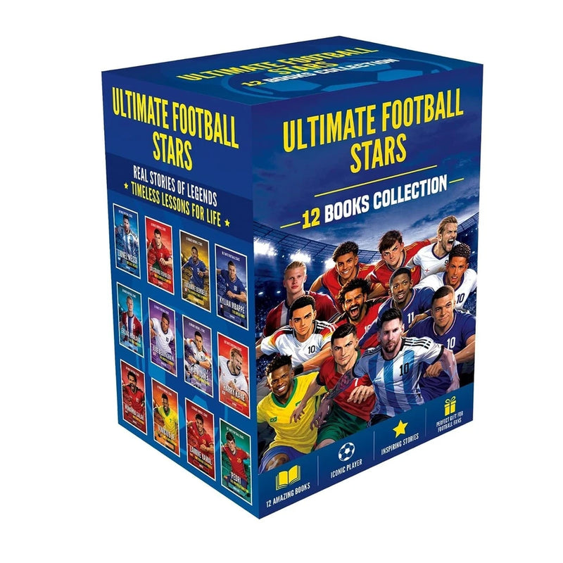 Ultimate Football Stars Box Set - Messi, Ronaldo, Mbappé And More 12 Books Collection Set - Non Fiction - Box Set