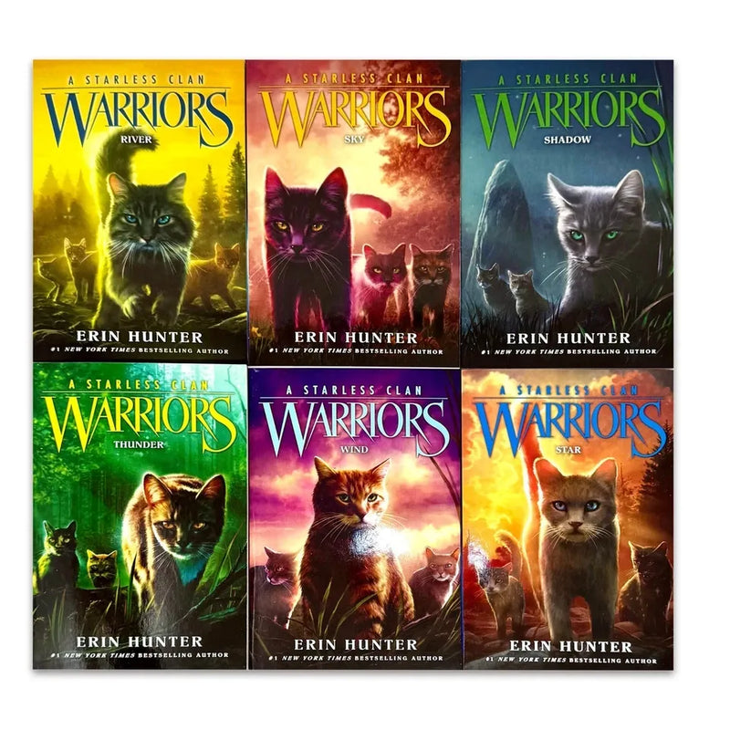Warriors: A Starless Clan 6 Books Collection Set by Erin Hunter - Fiction - Paperback