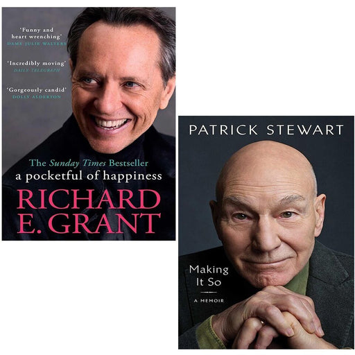 A Pocketful of Happiness Richard E. Grant, Making It So Patrick  2 Books Set - The Book Bundle