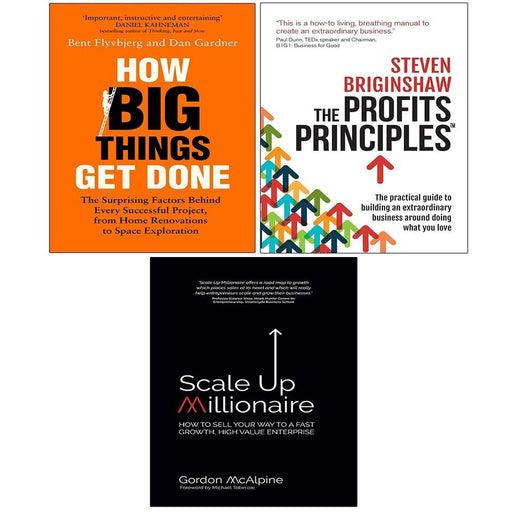 How Big Things Get Done, Profits Principles,Scale Up Millionaire 3 Books Set - The Book Bundle