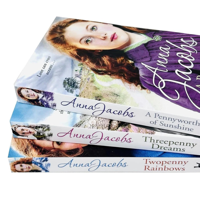 Anna Jacobs Michaels Family Series 3 Books Collection Set (Pennyworth of Sunshine, Twopenny Rainbows, Threepenny Dreams) - The Book Bundle