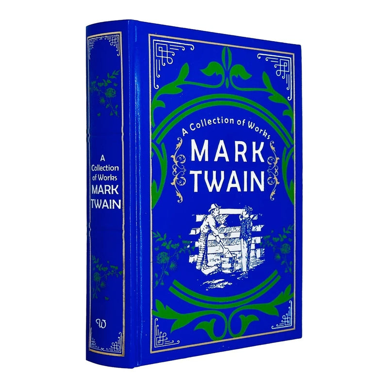 Mark Twain : A Collection of Works by Mark Twain (Deluxe Leather-Bound) - The Book Bundle