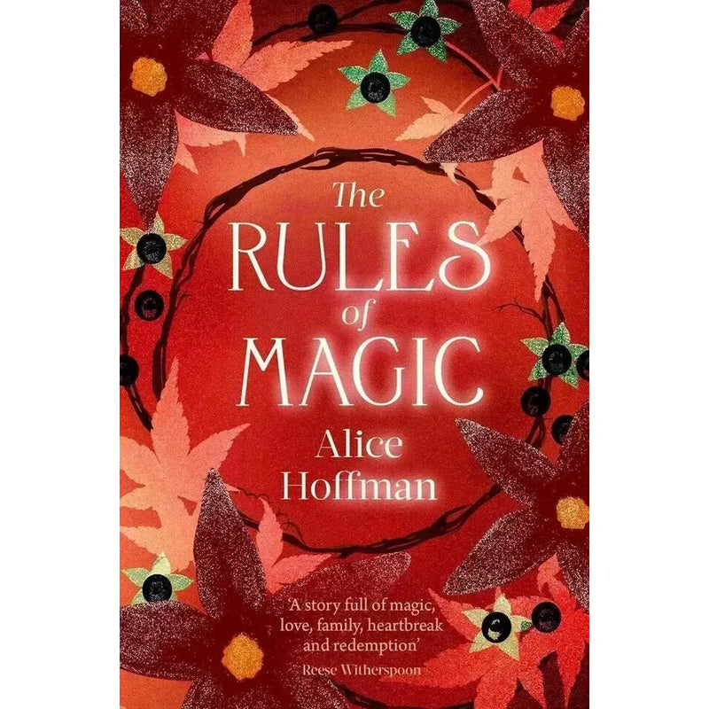 Set of four paperback fiction books from Alice Hoffman's Practical Magic series, published by Simon & Schuster, featuring colorful cover art.
