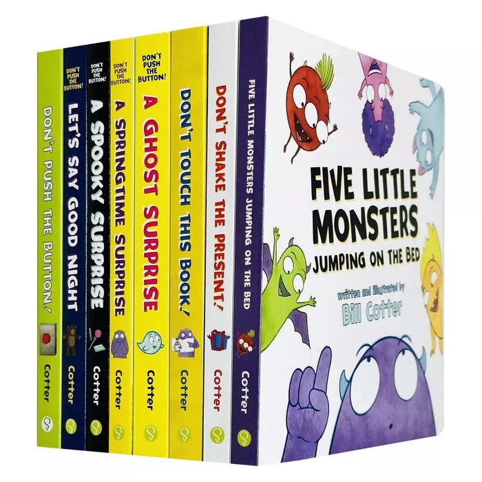 Little Monster Tales Don't Touch the Button 8 Books Collection Box Set - The Book Bundle
