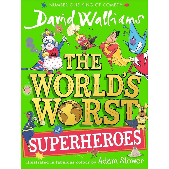 World’s Worst David Walliams Collection 3 Books Set World’s Worst Superheroes HB - The Book Bundle