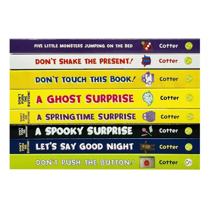 Little Monster Tales Don't Touch the Button 8 Books Collection Box Set - The Book Bundle