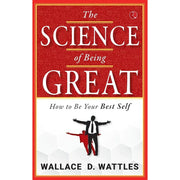 Set of three books including "Zero to One" by Blake Masters, "Science of Being Great," and works by Wallace D Wattles, published by Rupa.