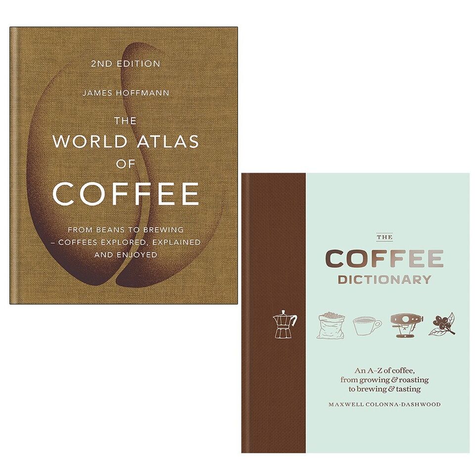 World Atlas of Coffee James Hoffmann,Coffee Dictionary 2 Books Set