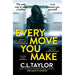 C.L. Taylor Collection 3 Books Set Every Move You Make, Guilty Couple, Her Last - The Book Bundle