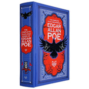 Deluxe leather-bound edition of Edgar Allan Poe's complete tales and poems by Wilco International LLP Ltd, featuring ornate cover design.