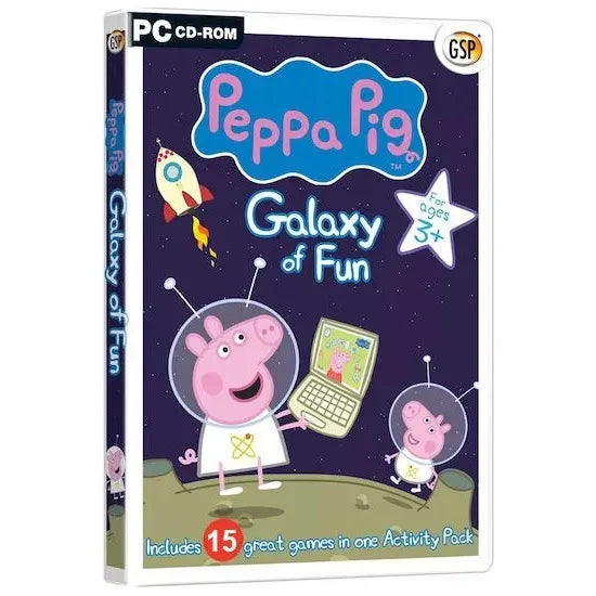 Peppa Pig: Galaxy of Fun CD-ROM Includes 15 Great Games in One Activity Pack - The Book Bundle