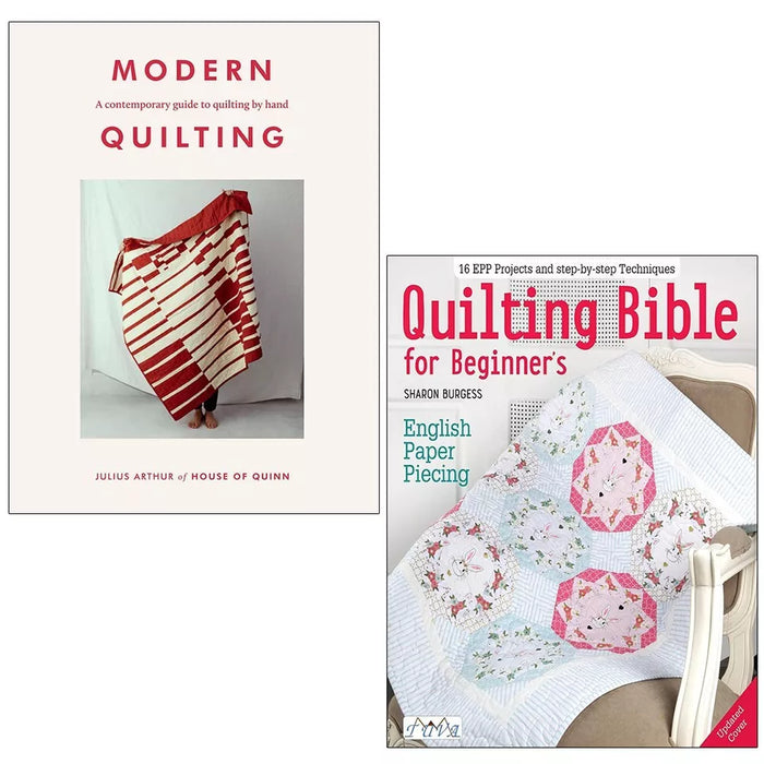Sharon burgess Quilting Bible for Beginners, Modern Quilting Julius 2 Books Set - The Book Bundle