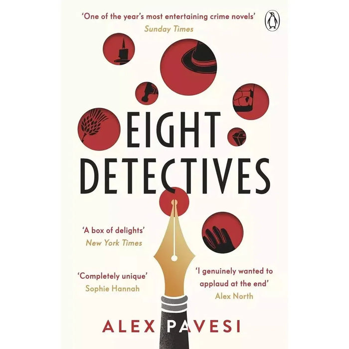 Alex Pavesi Collection 2 Books Set (Eight Detectives (HB), Ink Ribbon Red) - The Book Bundle