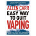 Easy Way Allen Carr Collection 3 Books Set Quit Vaping.Quit Cannabis,QuitCocaine - The Book Bundle