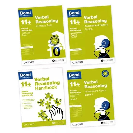 Bond 11+ 4-Book Pack Non-Verbal Reasoning (Age 10 - 11 years) - The Book Bundle