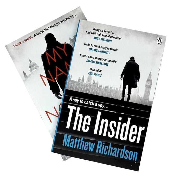 Matthew Richardson 2 Books Collection Set The Insider, My Name Is Nobody - The Book Bundle