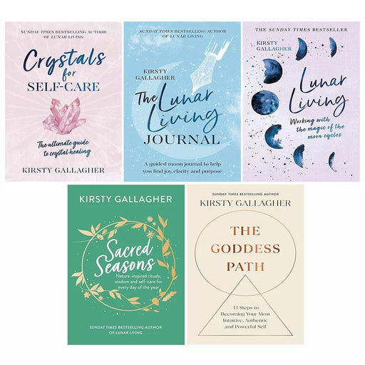 Kirsty Gallagher Collection 5 Books Set (Goddess Path,Sacred Seasons,Lunar Living) - The Book Bundle