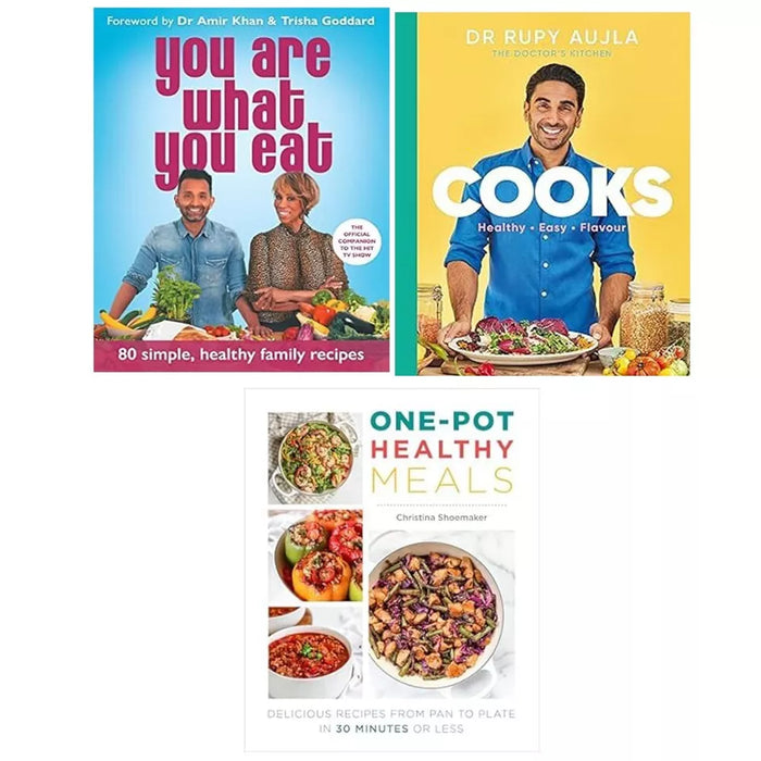 Dr Rupy Cooks Over HB, You Are What You Eat,One Pot Healthy Meals 3 Books Set - The Book Bundle