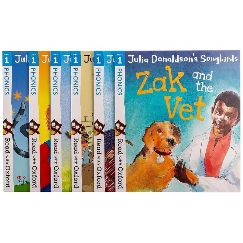 Read with Oxford Julia Donaldson Songbirds My Phonics Story 10 Books Stages 1-2 - The Book Bundle