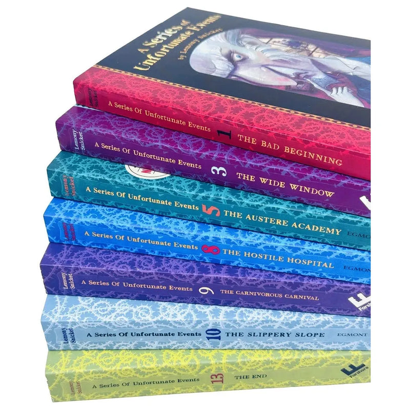 A Series of Unfortunate Events Seties Collection 7 Books Set by Lemony Snicket - The Book Bundle