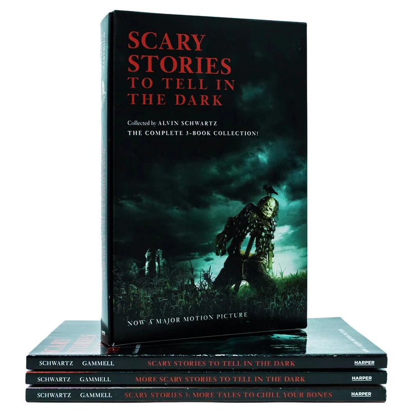 Scary Stories to Tell in the Dark 3 Books Collection Set by Alvin Schwartz