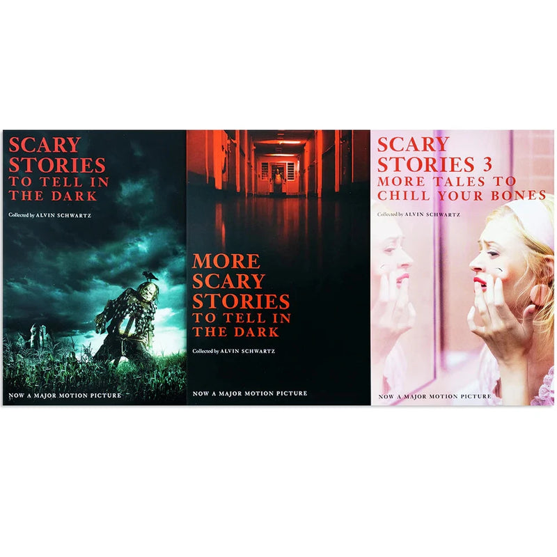 Scary Stories to Tell in the Dark 3 Books Collection Set by Alvin Schwartz