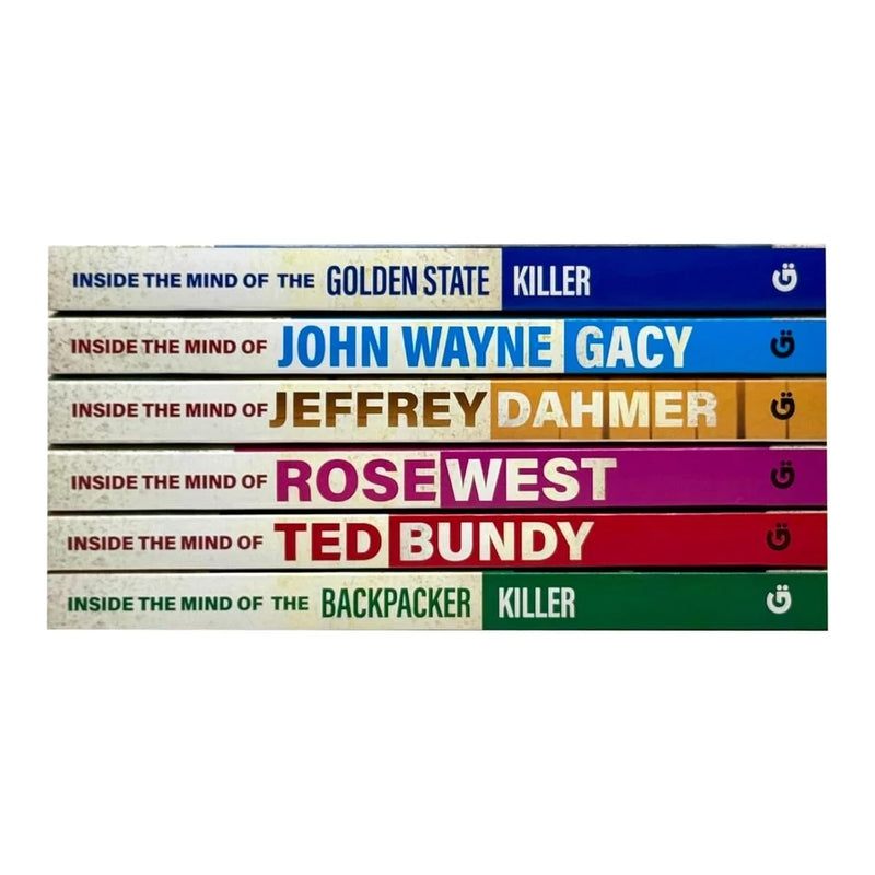 Inside the Mind of Book Collection 6 books set by Brad Hunter, featuring true crime stories with images of the book covers.
