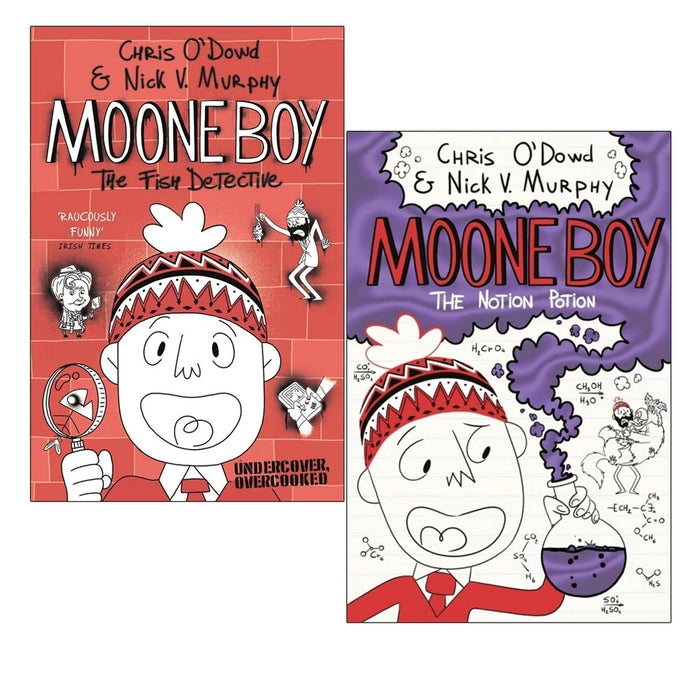Moone Boy Book Series 2 Books Collection Set Notion Potion, The Fish Detective NEW - The Book Bundle