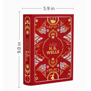 Deluxe leather-bound hardback collection of H.G. Wells works by Rupa Publications, featuring embossed gold details on the cover.