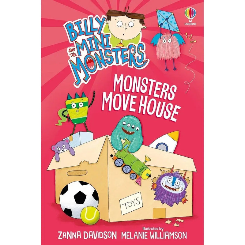Set of six Billy and the Mini Monsters series books by Zanna Davidson, featuring colorful covers and playful monster illustrations.