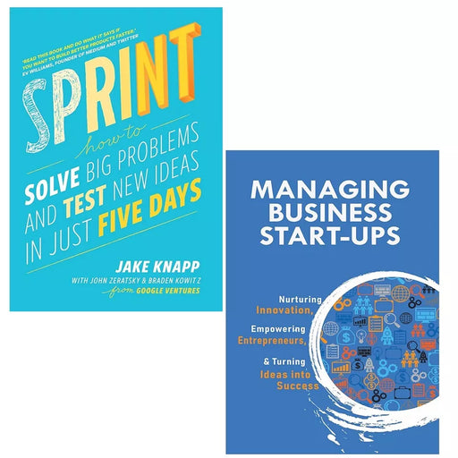 Sprint Jake Knapp,Braden, Managing Business Start-Ups V.K.Stevin 2 Books Set - The Book Bundle